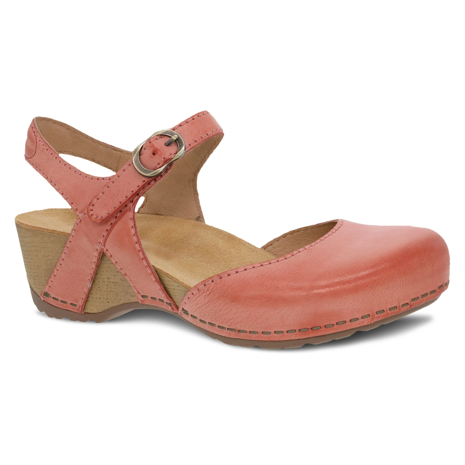 Dansko Tiffani Coral Milled Burnished 1 Dansko Tiffani Coral Milled Burnished