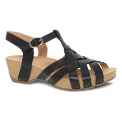 Dansko Tinley Black Milled Burnished