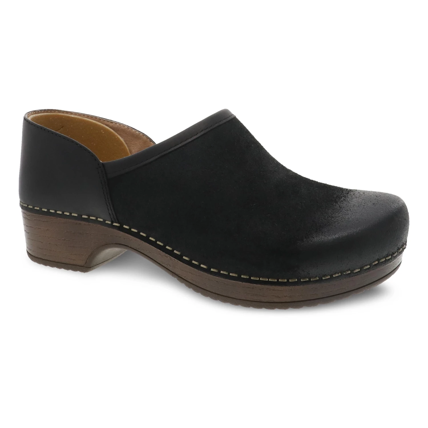 Dansko Brenna Black Burnished Suede 1 Dansko Brenna Black Burnished Suede